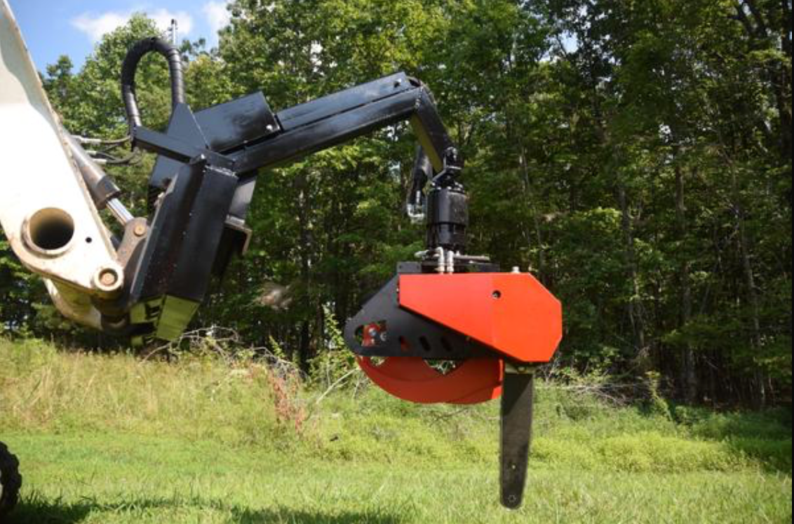 Grapple Saw Skid Steer Attachment for Bobcat